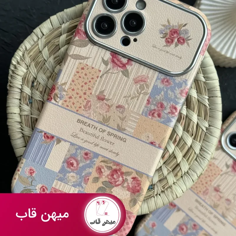 قاب موبایل آیفون گل نفس بهار