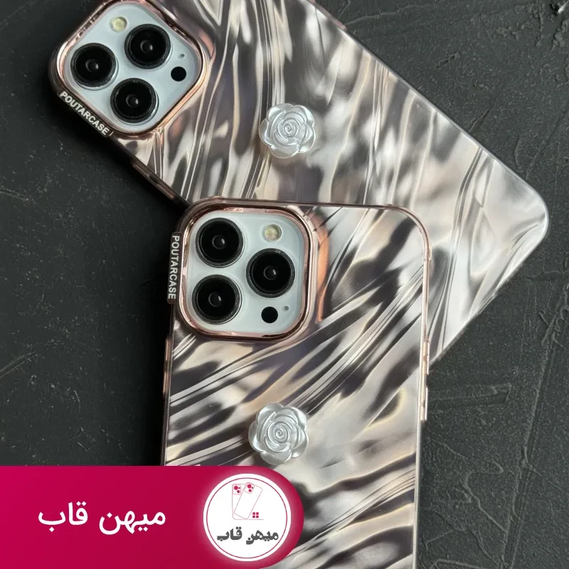 قاب موبایل آیفون موج ساحل رزگلد