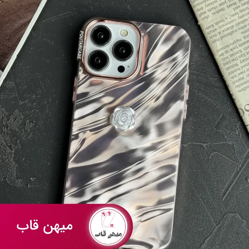 قاب موبایل آیفون موج ساحل رزگلد