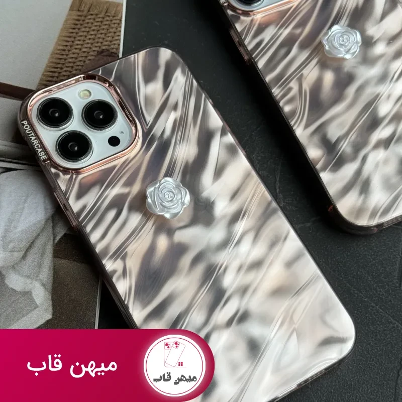 قاب موبایل آیفون موج ساحل رزگلد
