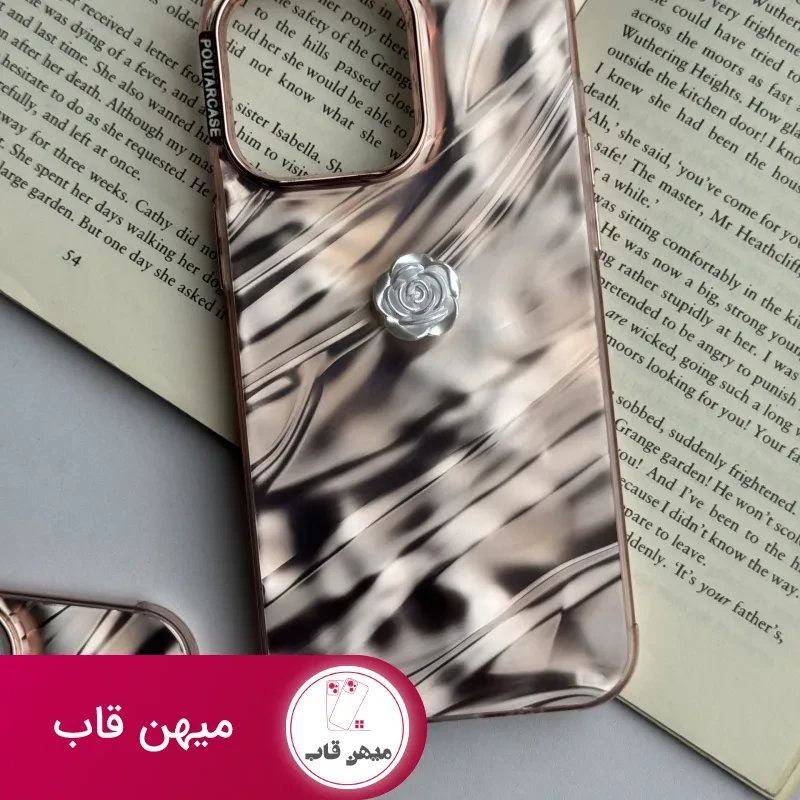 قاب موبایل آیفون موج ساحل رزگلد