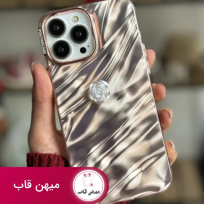 قاب موبایل آیفون موج ساحل رزگلد