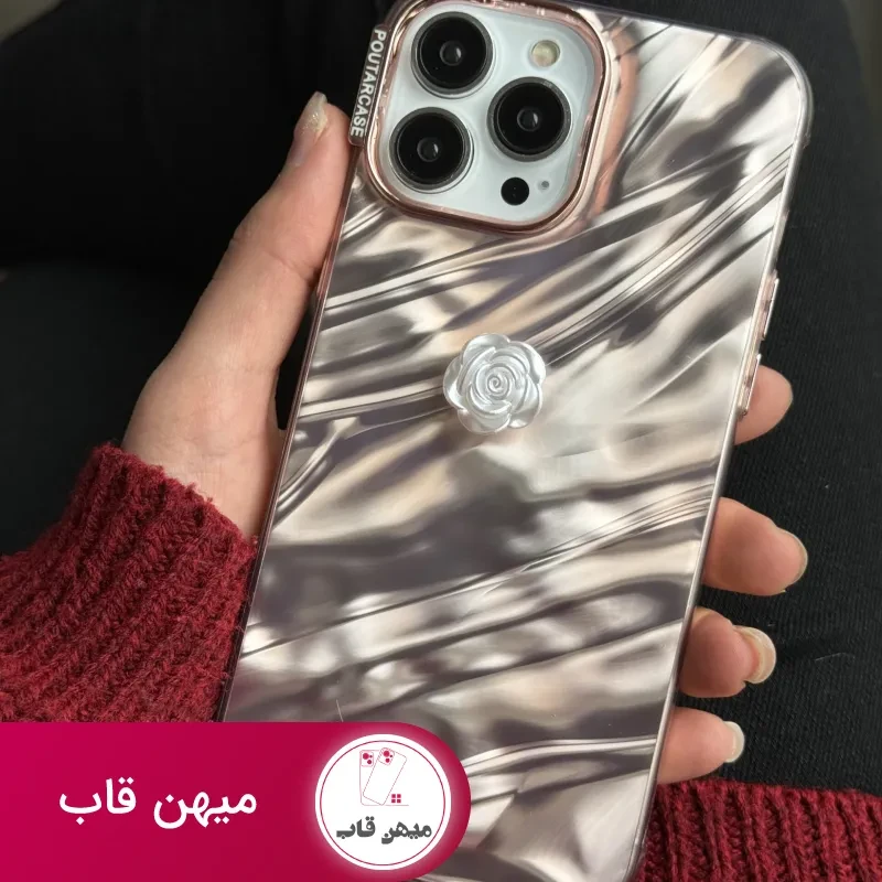 قاب موبایل آیفون موج ساحل رزگلد