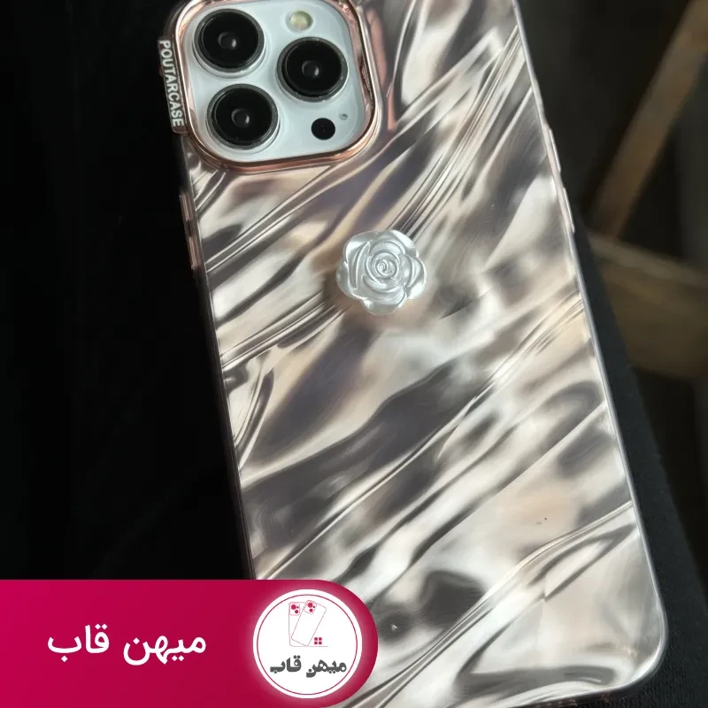 قاب موبایل آیفون موج ساحل رزگلد