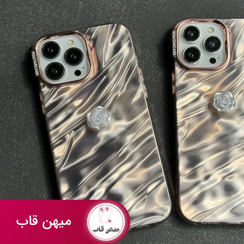 قاب موبایل آیفون موج ساحل رزگلد