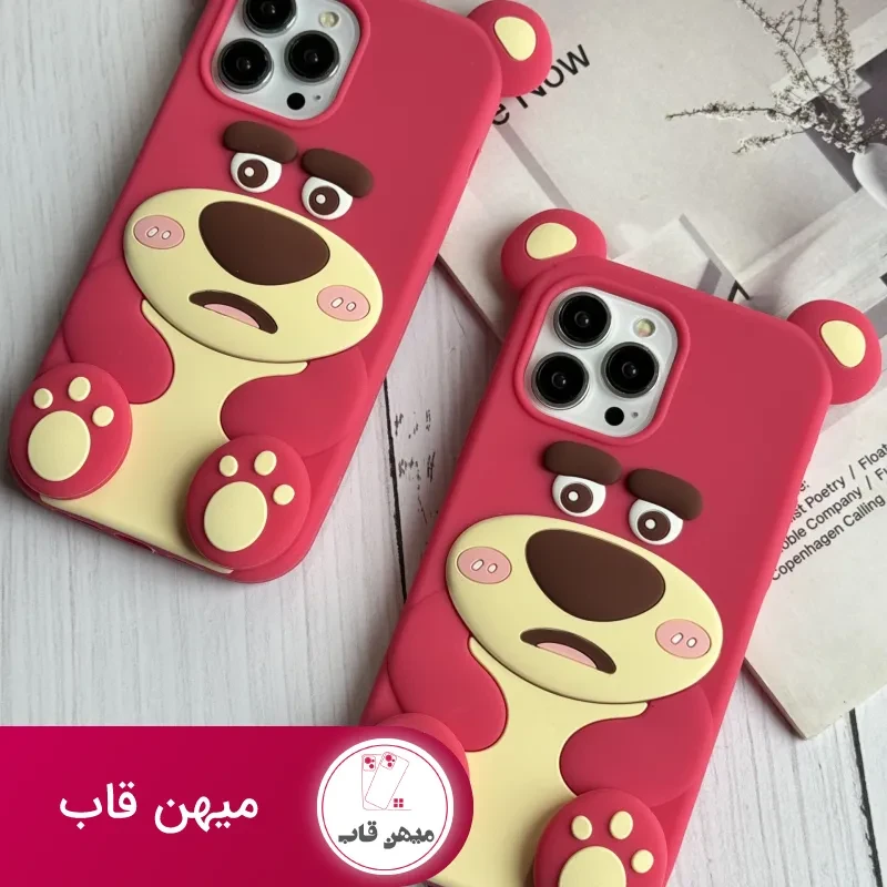 قاب موبایل آیفون یوگی سیلیکونی پا استندشو