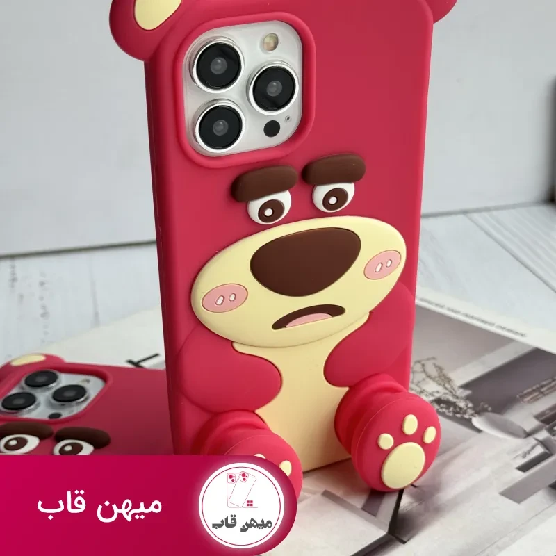 قاب موبایل آیفون یوگی سیلیکونی پا استندشو