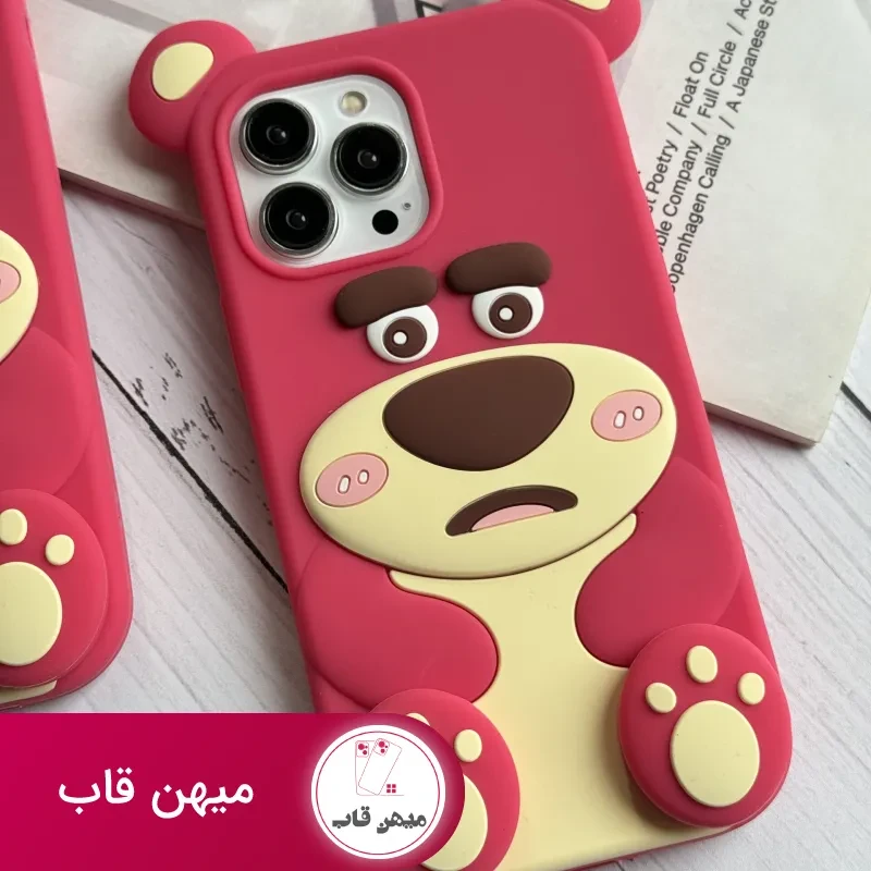 قاب موبایل آیفون یوگی سیلیکونی پا استندشو