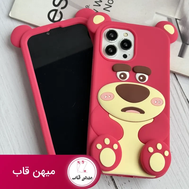 قاب موبایل آیفون یوگی سیلیکونی پا استندشو