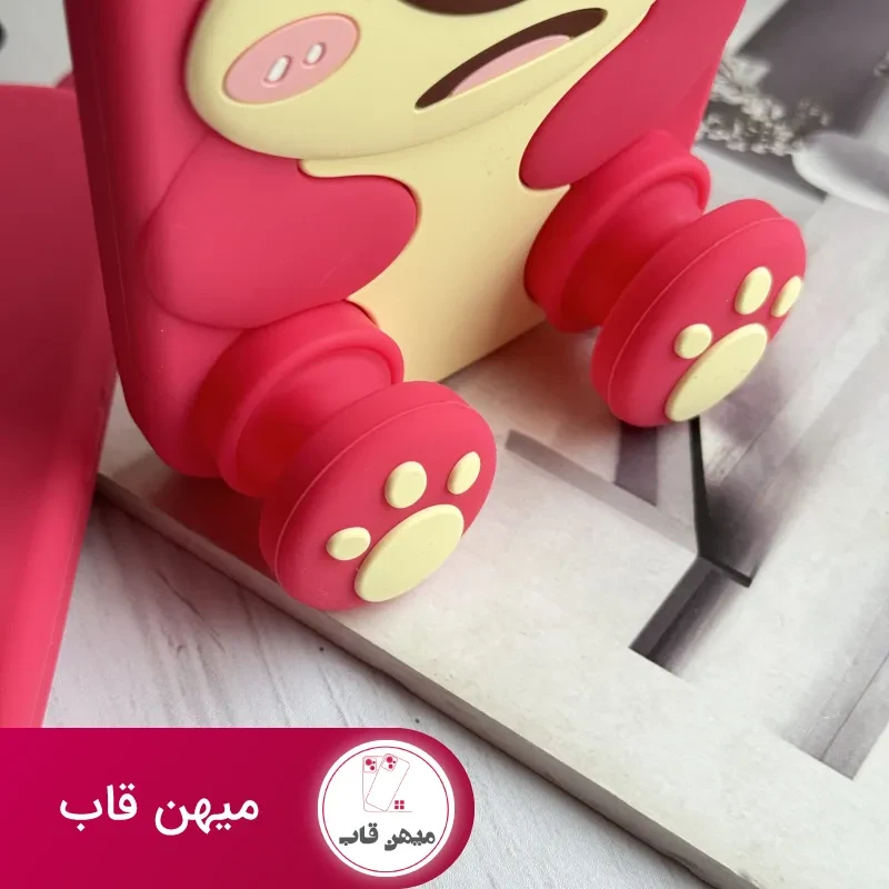 قاب موبایل آیفون یوگی سیلیکونی پا استندشو