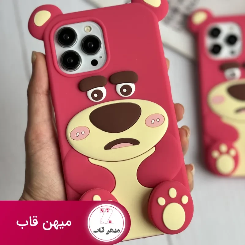 قاب موبایل آیفون یوگی سیلیکونی پا استندشو