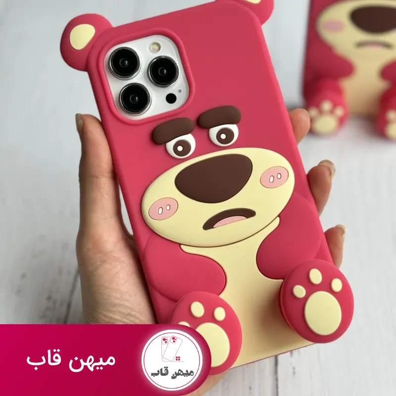 قاب موبایل آیفون یوگی سیلیکونی پا استندشو