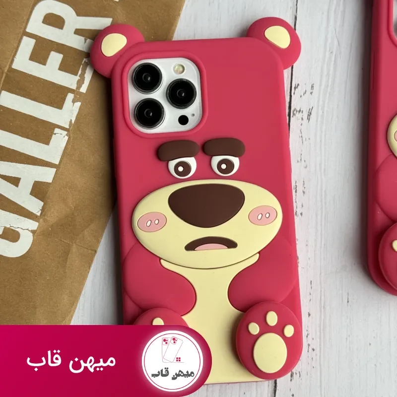 قاب موبایل آیفون یوگی سیلیکونی پا استندشو