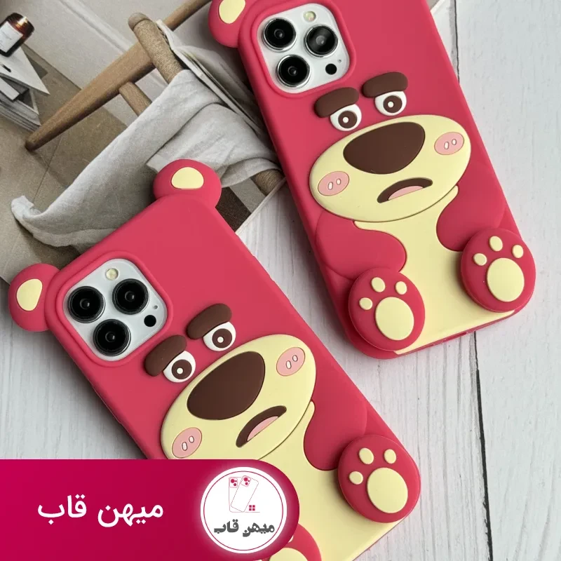 قاب موبایل آیفون یوگی سیلیکونی پا استندشو