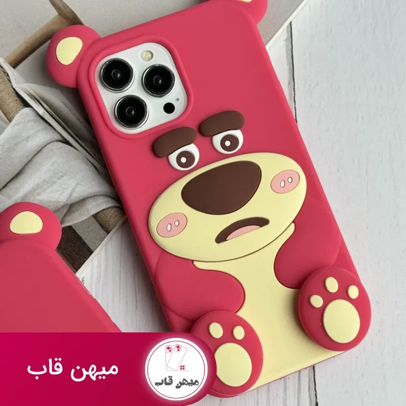قاب موبایل آیفون یوگی سیلیکونی پا استندشو