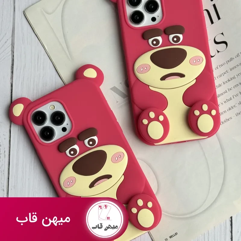 قاب موبایل آیفون یوگی سیلیکونی پا استندشو