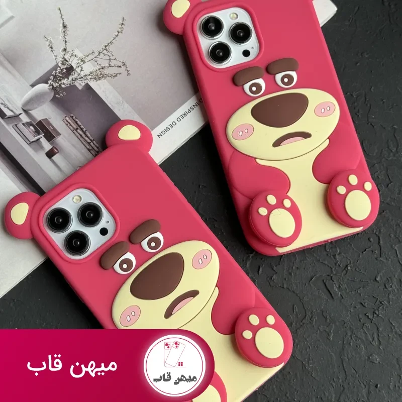 قاب موبایل آیفون یوگی سیلیکونی پا استندشو