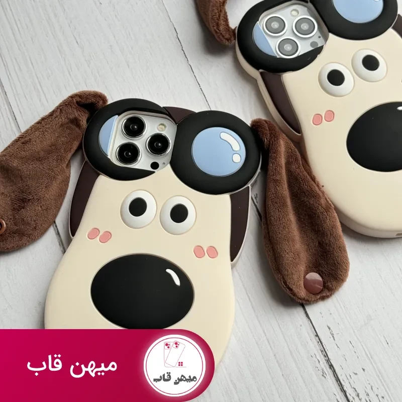 قاب موبایل آیفون سگ خلبان گوشدار