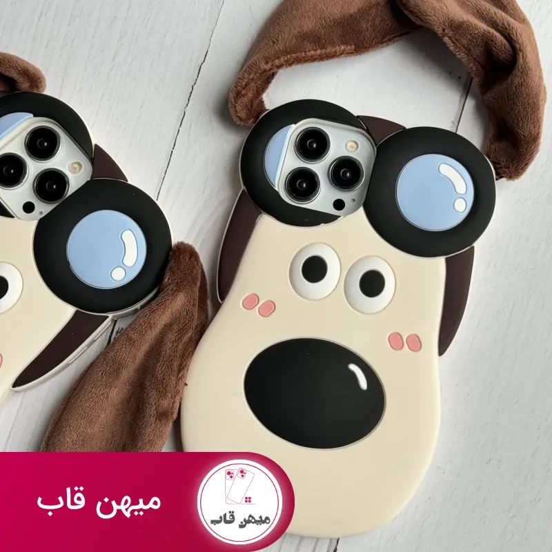 قاب موبایل آیفون سگ خلبان گوشدار