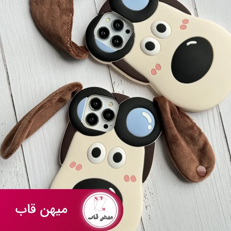 قاب موبایل آیفون سگ خلبان گوشدار