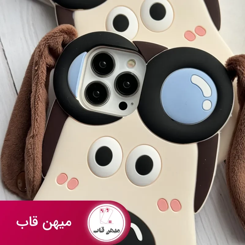 قاب موبایل آیفون سگ خلبان گوشدار