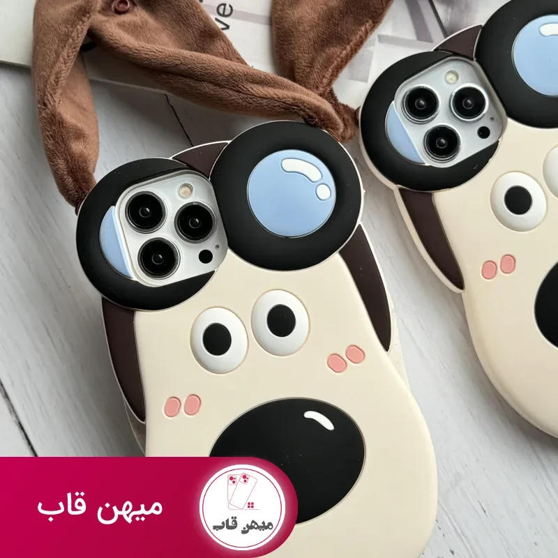 قاب موبایل آیفون سگ خلبان گوشدار