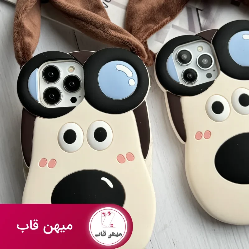 قاب موبایل آیفون سگ خلبان گوشدار