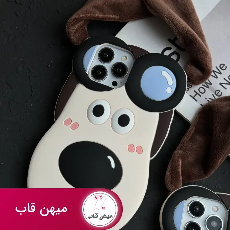 قاب موبایل آیفون سگ خلبان گوشدار