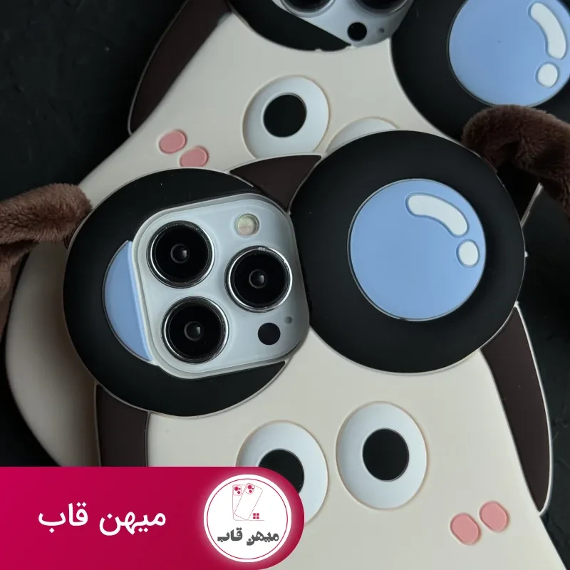 قاب موبایل آیفون سگ خلبان گوشدار