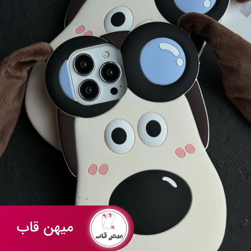 قاب موبایل آیفون سگ خلبان گوشدار