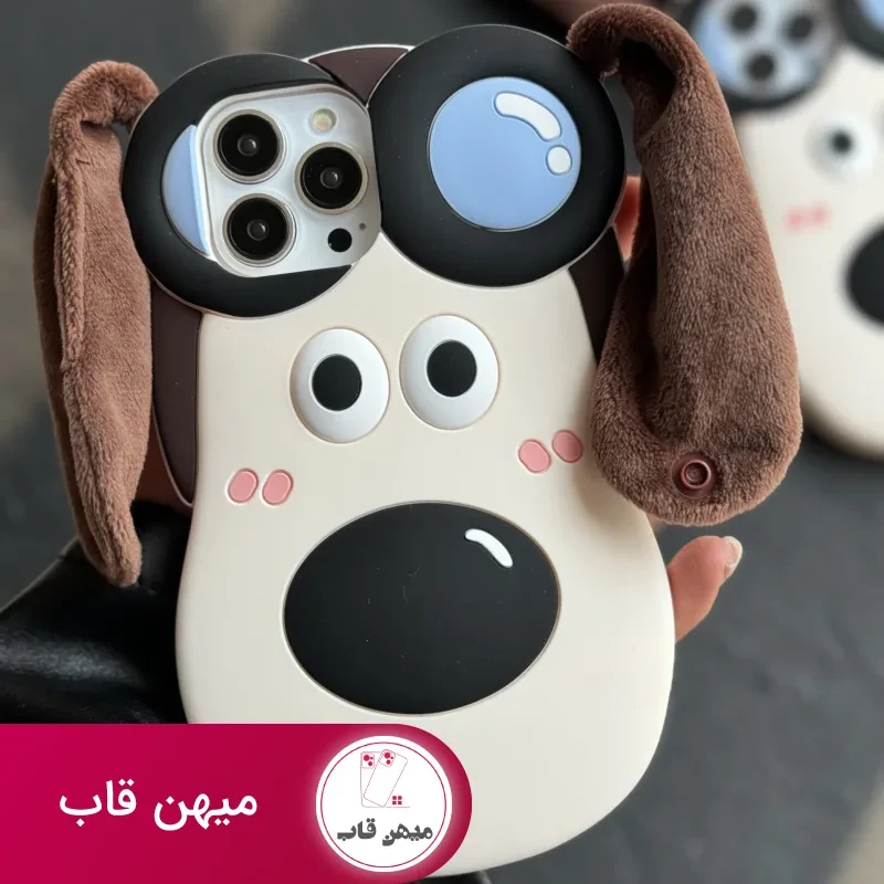 قاب موبایل آیفون سگ خلبان گوشدار