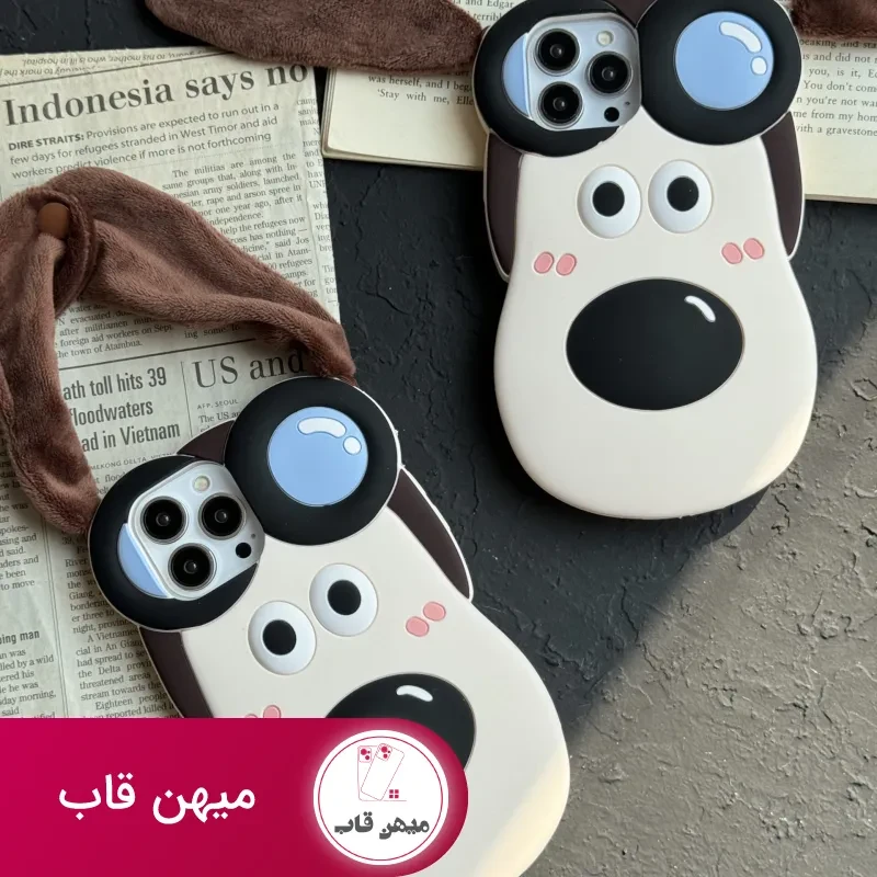 قاب موبایل آیفون سگ خلبان گوشدار