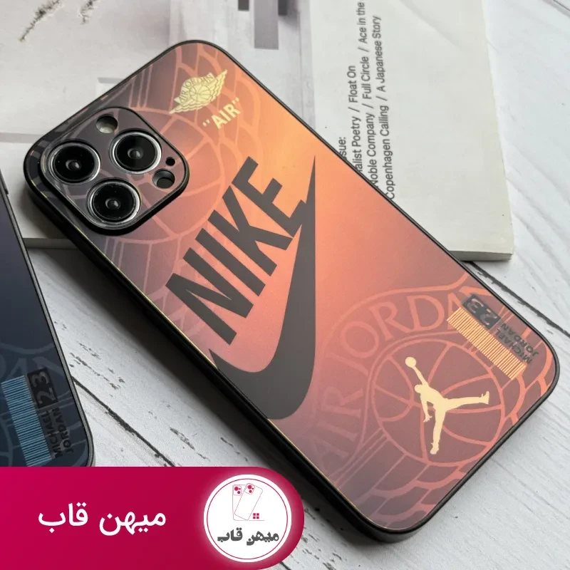 قاب موبایل آیفون نایک شبرنگ محافظ لنزدار