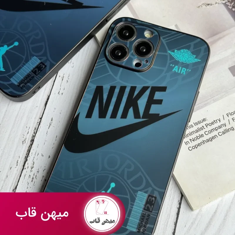 قاب موبایل آیفون نایک شبرنگ محافظ لنزدار