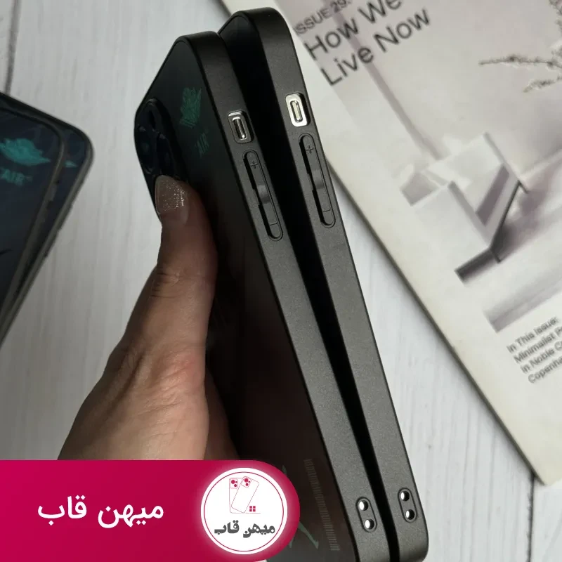 قاب موبایل آیفون نایک شبرنگ محافظ لنزدار