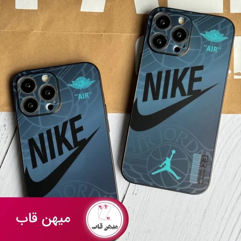 قاب موبایل آیفون نایک شبرنگ محافظ لنزدار