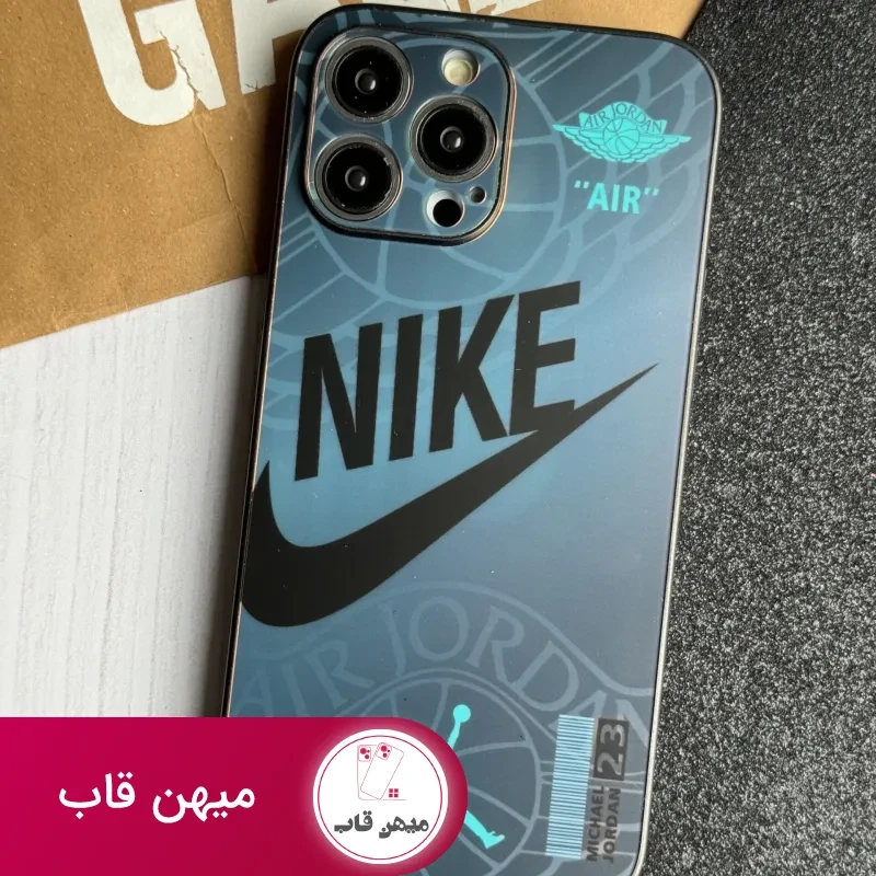 قاب موبایل آیفون نایک شبرنگ محافظ لنزدار