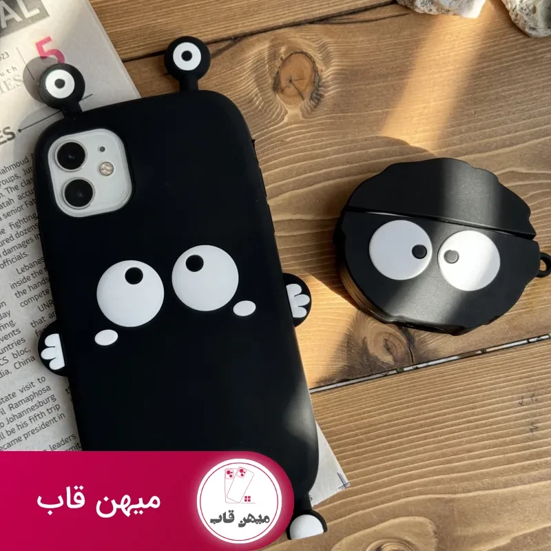 قاب موبایل آیفون هپل شاخدار سیلیکونی