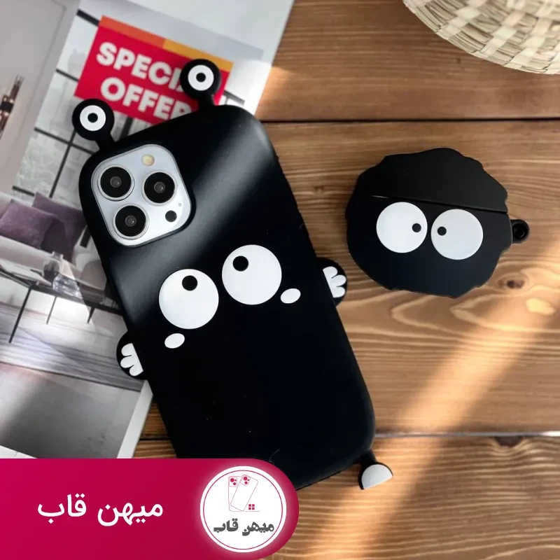 قاب موبایل آیفون هپل شاخدار سیلیکونی