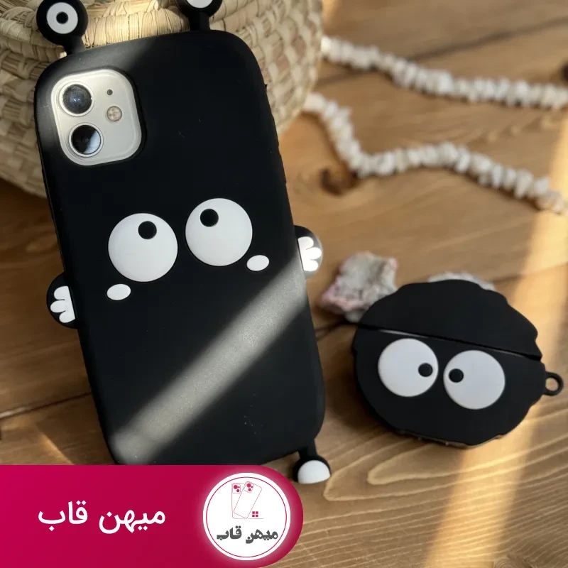 قاب موبایل آیفون هپل شاخدار سیلیکونی