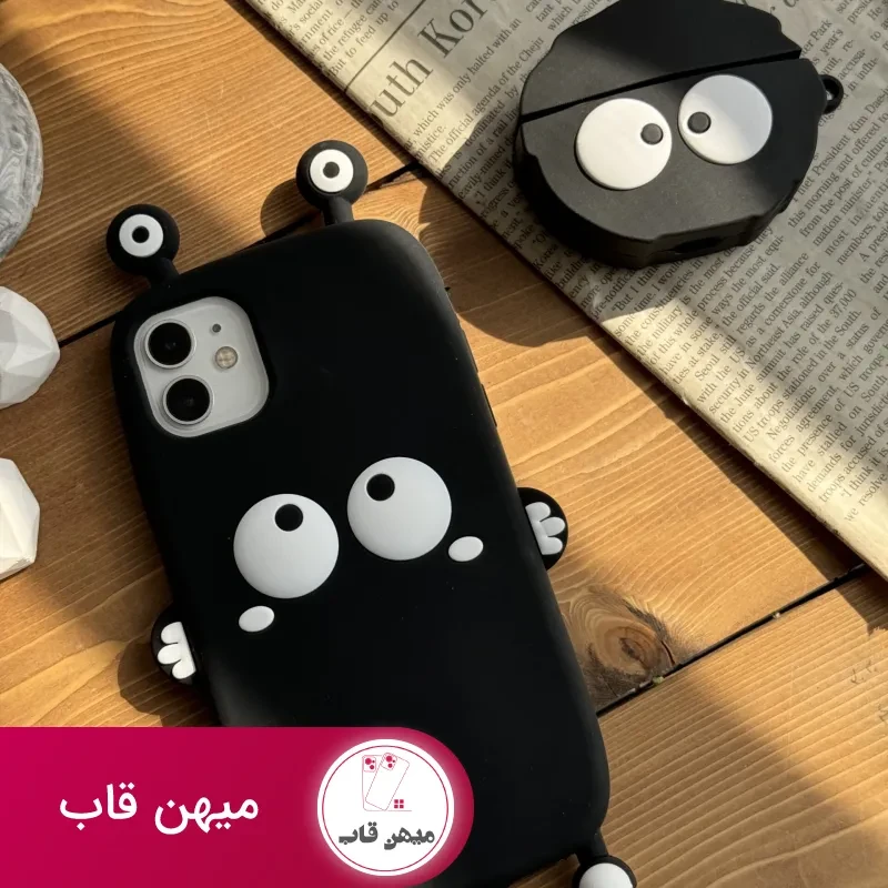 قاب موبایل آیفون هپل شاخدار سیلیکونی