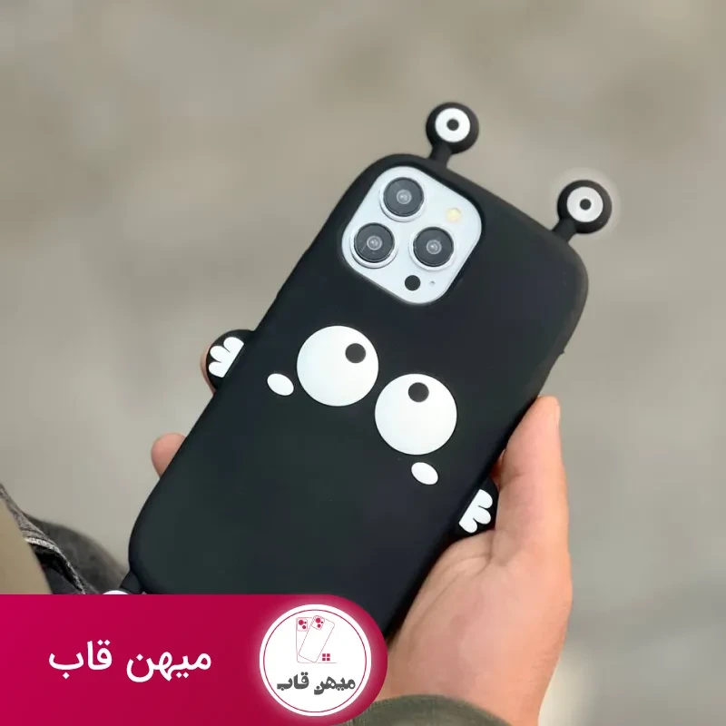قاب موبایل آیفون هپل شاخدار سیلیکونی