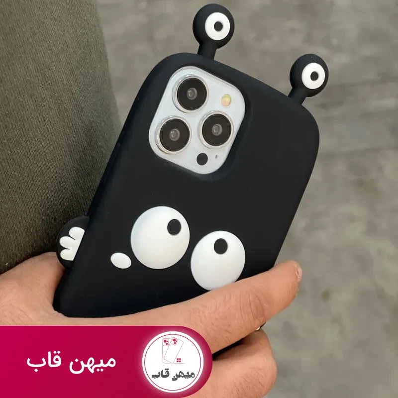 قاب موبایل آیفون هپل شاخدار سیلیکونی