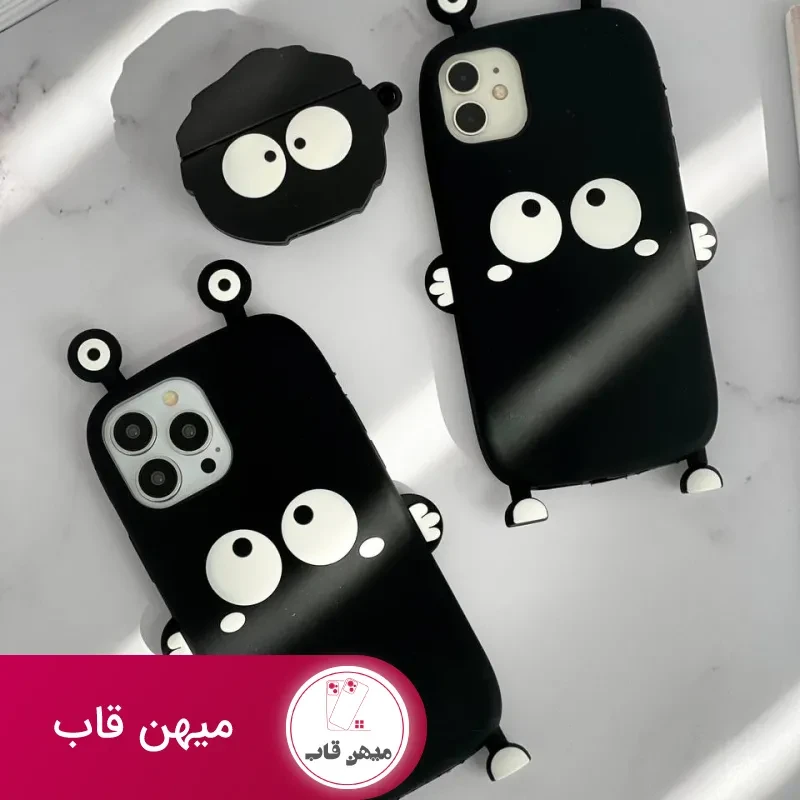 قاب موبایل آیفون هپل شاخدار سیلیکونی