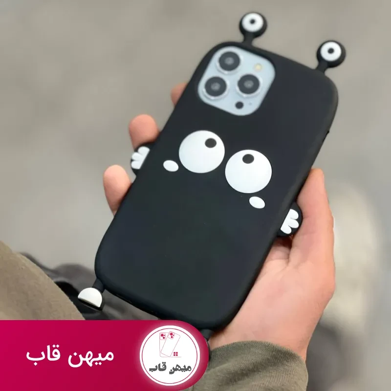 قاب موبایل آیفون هپل شاخدار سیلیکونی