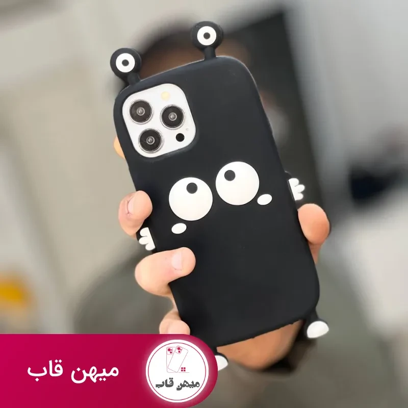 قاب موبایل آیفون هپل شاخدار سیلیکونی