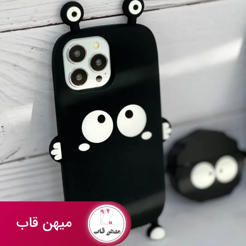 قاب موبایل آیفون هپل شاخدار سیلیکونی