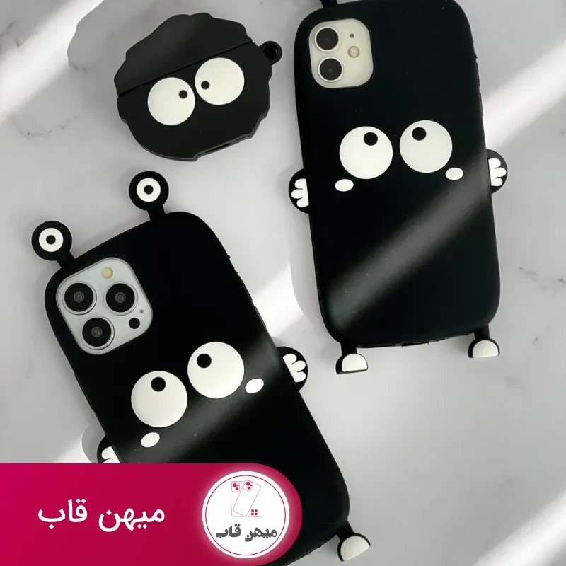 قاب موبایل آیفون هپل شاخدار سیلیکونی