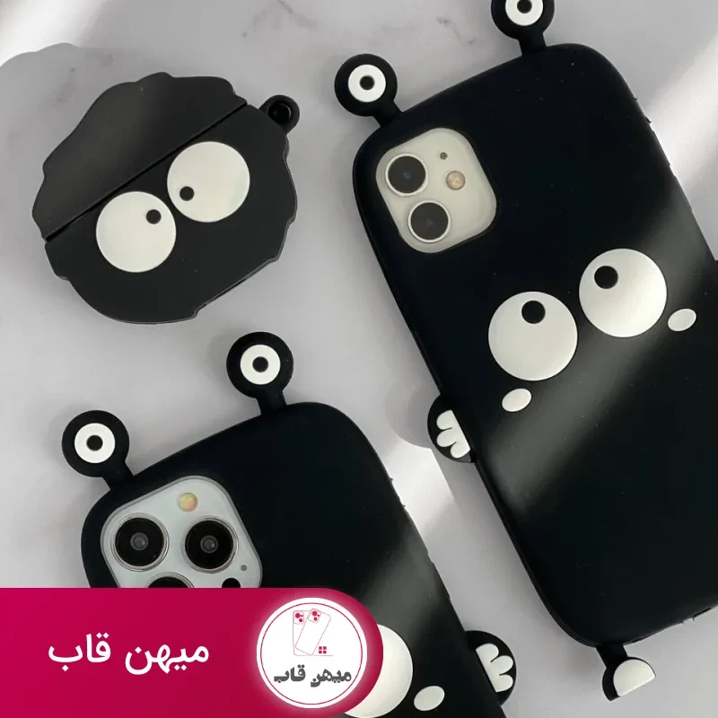 قاب موبایل آیفون هپل شاخدار سیلیکونی