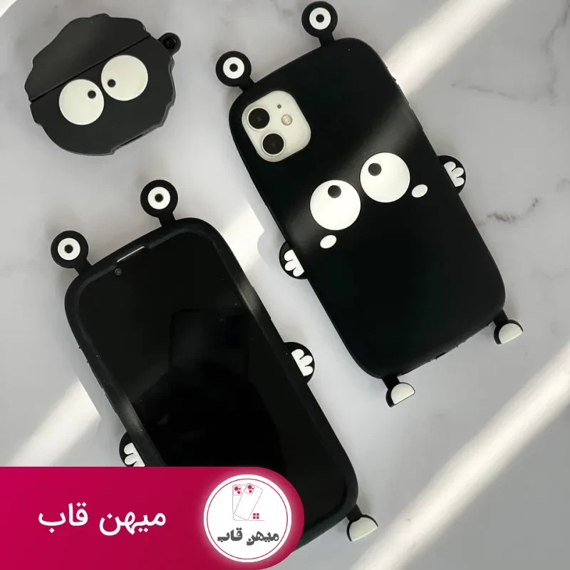 قاب موبایل آیفون هپل شاخدار سیلیکونی